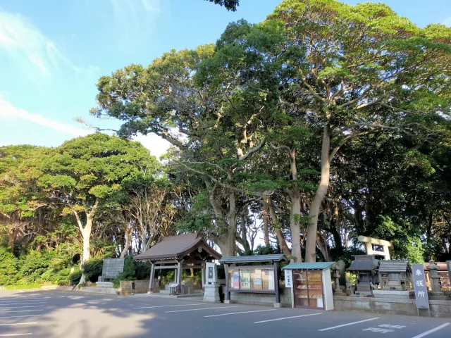 酒列磯前神社 参拝者駐車場