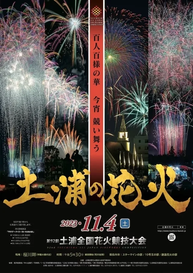 土浦全国花火競技大会 過去のポスター
