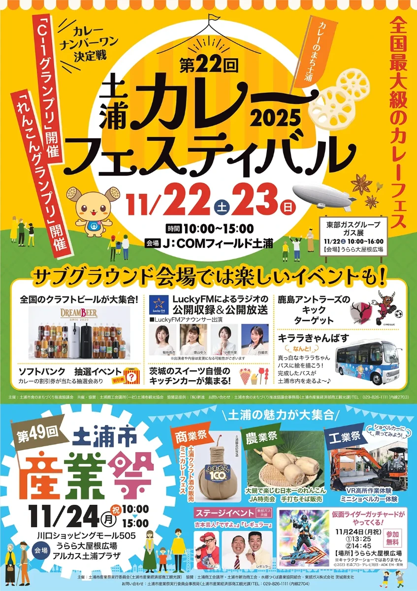 土浦カレーフェスティバル ポスター